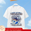 Tralalero Tralala enfants T-shirt Tungtung Sahur Brainrot Anime t-shirts garçon fille été à manches courtes couverture en coton