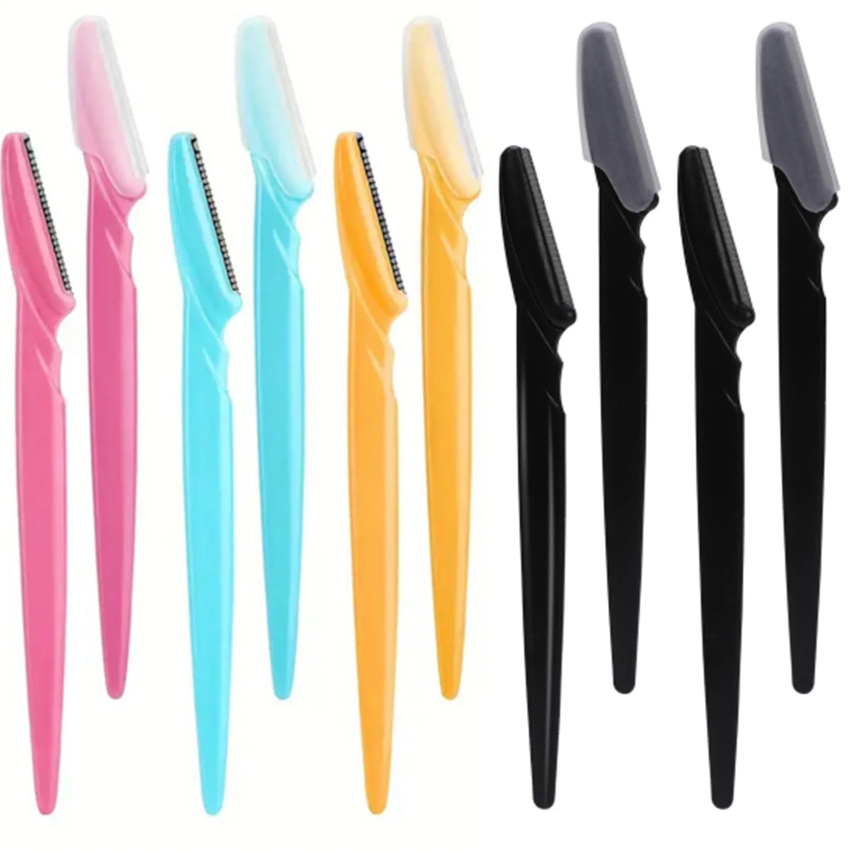 10/30/40Pcs Eyebrow Razor Facial Razor for Women Multipurpose Exfoliating Dermaplaning Tools with Precision Cover Safety Beauty