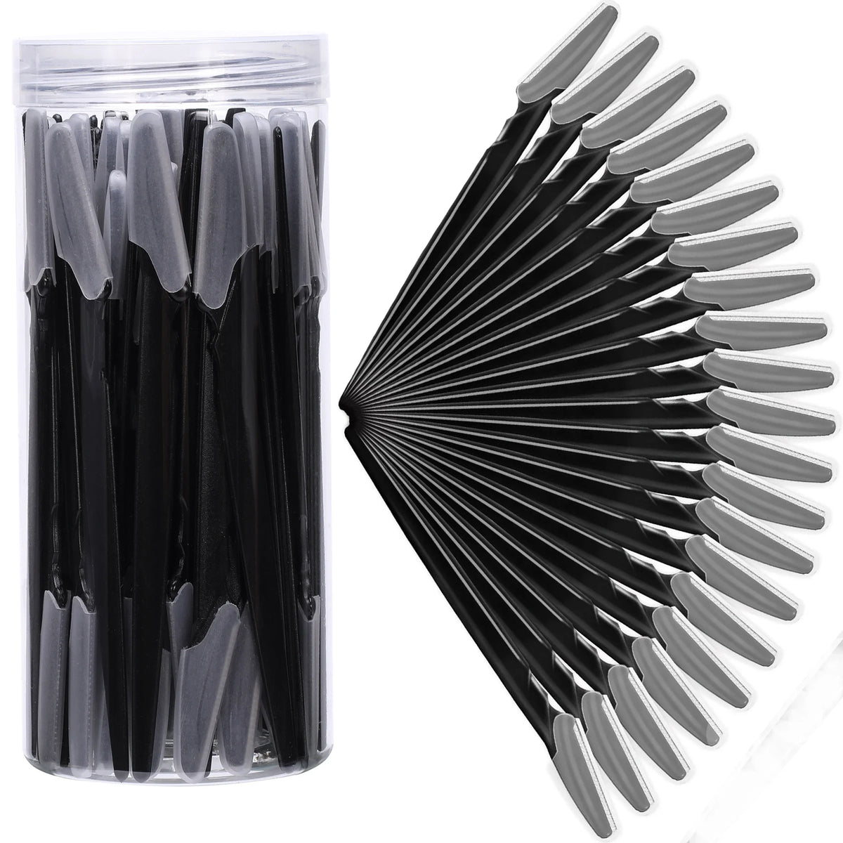 10/30/40Pcs Eyebrow Razor Facial Razor for Women Multipurpose Exfoliating Dermaplaning Tools with Precision Cover Safety Beauty