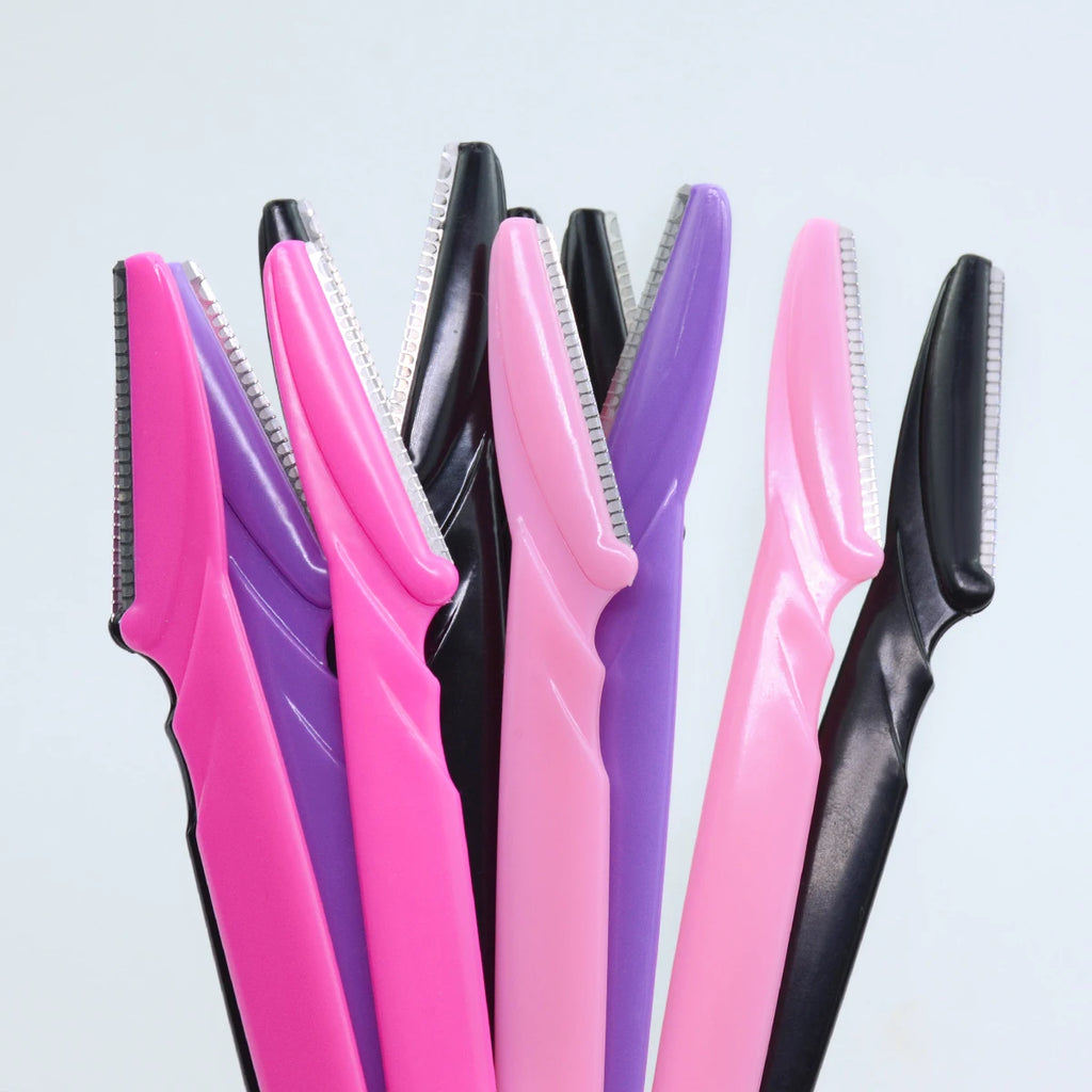 10/30/40Pcs Eyebrow Razor Facial Razor for Women Multipurpose Exfoliating Dermaplaning Tools with Precision Cover Safety Beauty