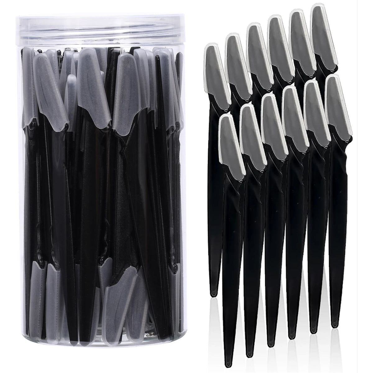 10/30/40Pcs Eyebrow Razor Facial Razor for Women Multipurpose Exfoliating Dermaplaning Tools with Precision Cover Safety Beauty
