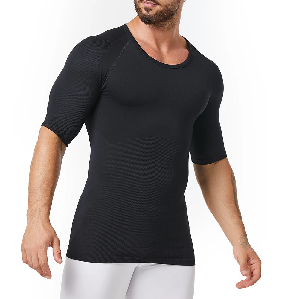 Compression Shirts for Men Fajas Para Hombres Seamless Body Shaper Manufacturer Gynecomastia Solution Men's Shapewear