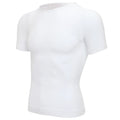 Men's Short Sleeve Compression T-Shirt V-neck Shapewear Tummy Control Flat Belly Tank Top Fitness Workout Slimming Body Shaper