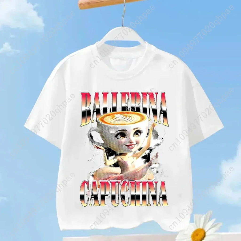 Tralalero Tralala enfants T-shirt Tungtung Sahur Brainrot Anime t-shirts garçon fille été à manches courtes couverture en coton