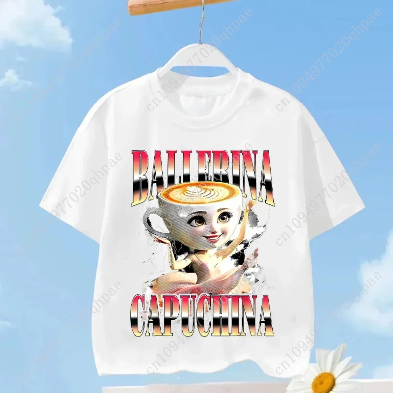 Tralalero Tralala enfants T-shirt Tungtung Sahur Brainrot Anime t-shirts garçon fille été à manches courtes couverture en coton