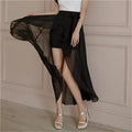Women Sexy High Waist Boho Beach Elegant Irregular Long Skirts sexy party maxi skirts Plus size Streewear chiffon skirts 6XL