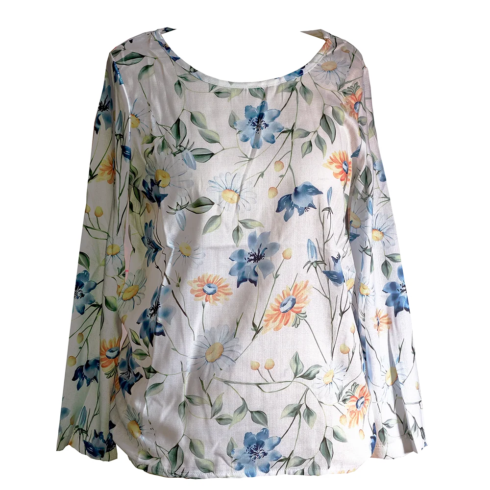 Elegant Women's Blouse, Relaxed Fit Streetwear, Versatile for Work & Weekend